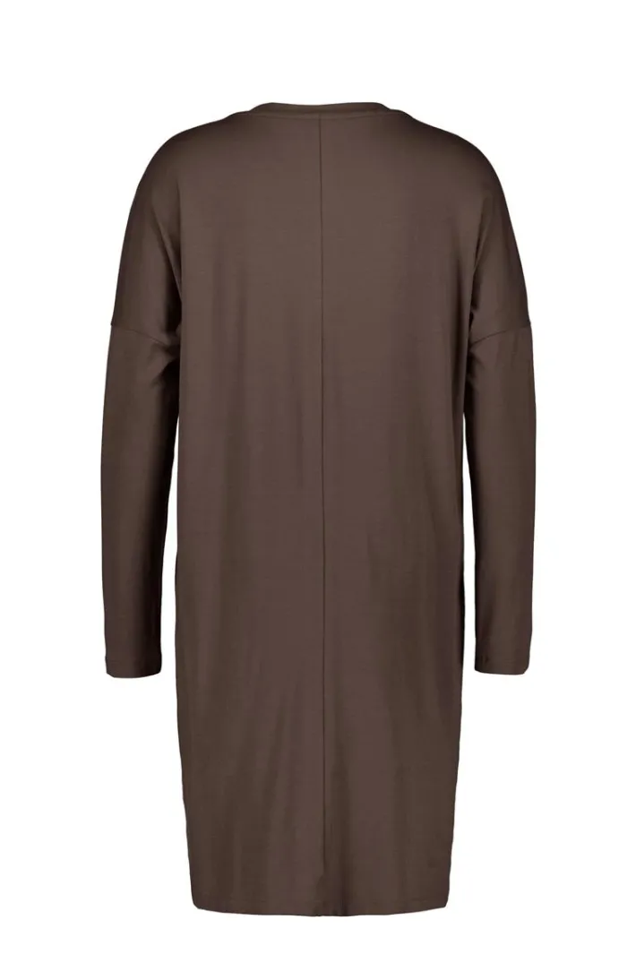 DiDi Loose dress Indy Dark chocolate- Basics | Jurken & Tunieken