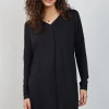 DiDi Loose dress Indy in Black- Basics | Jurken & Tunieken