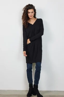 DiDi Loose dress Indy in Black- Basics | Jurken & Tunieken