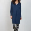 DiDi Loose dress Indy in Dark navy- Basics | Jurken & Tunieken