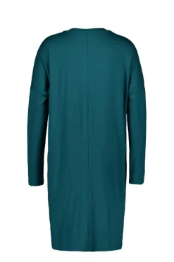DiDi Loose dress Indy in dark sea green- Basics | Jurken & Tunieken