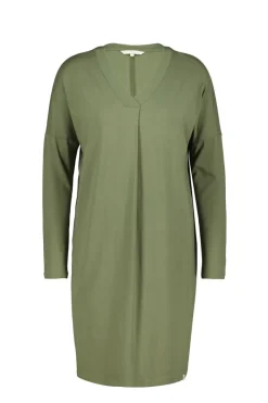 DiDi Loose dress Indy in Dusty olive- Basics | Jurken & Tunieken