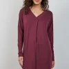 DiDi Loose dress Indy Red mahogany- Basics | Jurken & Tunieken