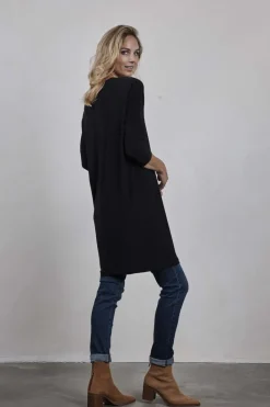 DiDi Loose dress Sandy Black- Basics | Jurken & Tunieken
