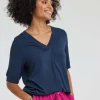 DiDi Loose tee Bacio Dark blue- Basics | T-shirts & Tops
