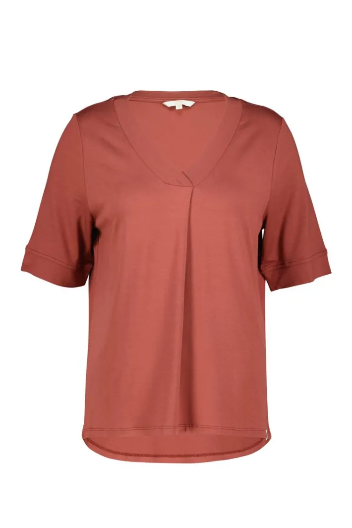 DiDi Loose tee Bacio Rust red- Basics | T-shirts & Tops