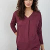 DiDi Loose tee Cindy Red mahogany- Basics | T-shirts & Tops