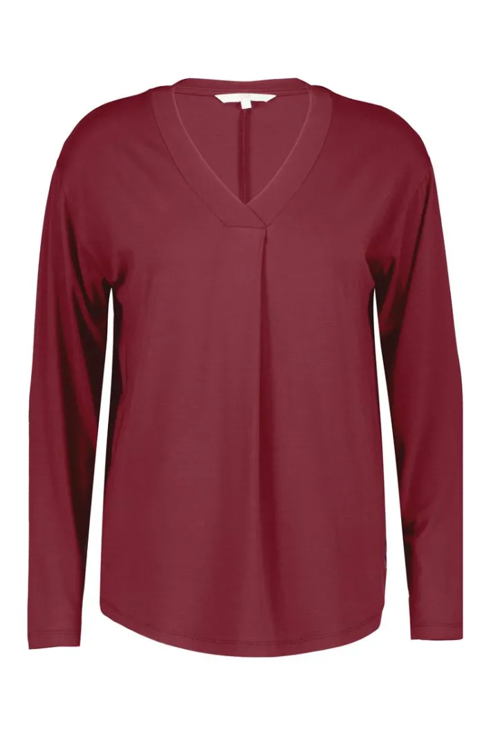 DiDi Loose tee Cindy Red mahogany- Basics | T-shirts & Tops