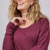 DiDi Loose tee Cozy in Mahogany red- Basics | T-shirts & Tops