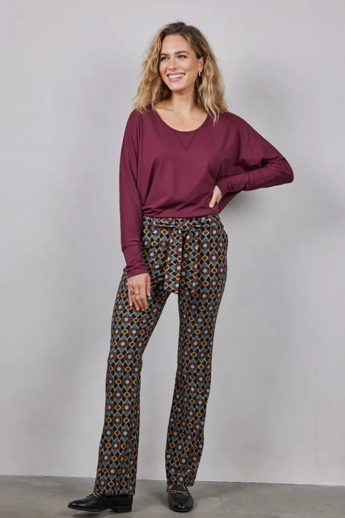 DiDi Loose tee Cozy in Mahogany red- Basics | T-shirts & Tops