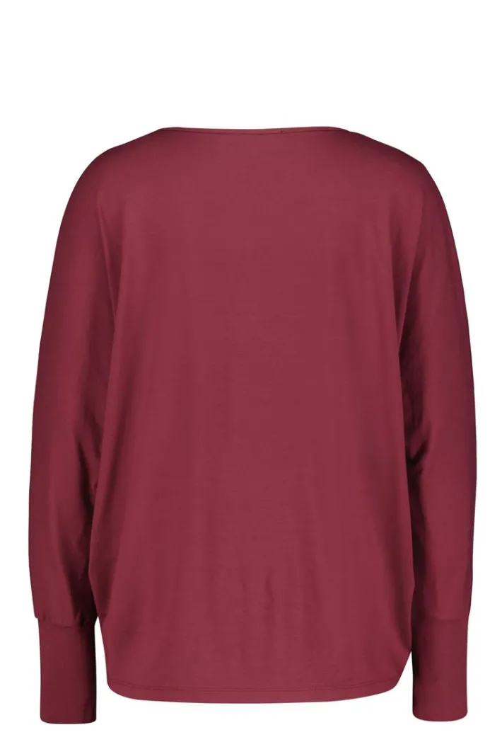 DiDi Loose tee Cozy in Mahogany red- Basics | T-shirts & Tops
