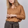 DiDi Loose tee Cozy in Nuthatch brown- Basics | T-shirts & Tops