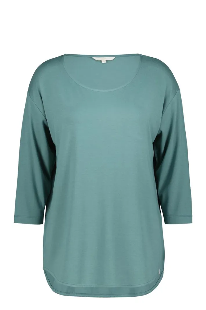 DiDi Loose tee crew 3/4 sleeves Atlantic green- Basics | T-shirts & Tops