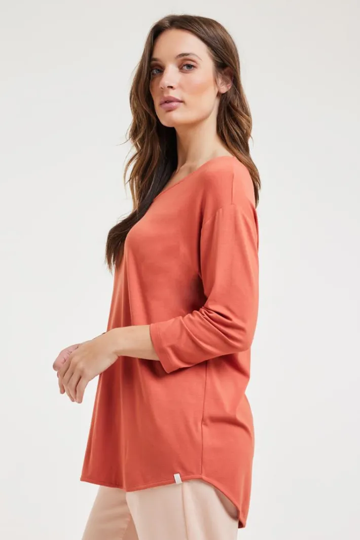 DiDi Loose tee crew 3/4 sleeves Bruschetta- Basics | T-shirts & Tops