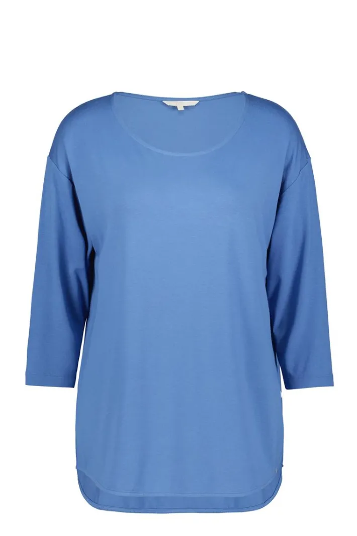 DiDi Loose tee crew 3/4 sleeves Dutch blue- Basics | T-shirts & Tops