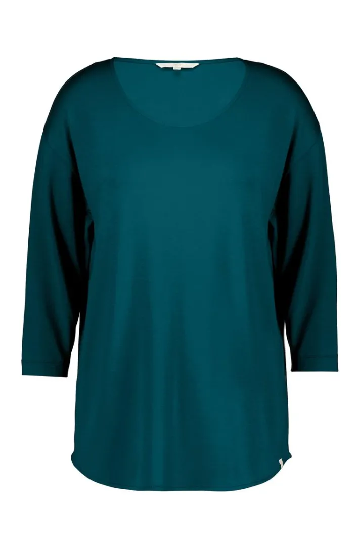 DiDi Loose tee crew 3/4 sleeves Dark sea green- Basics | T-shirts & Tops