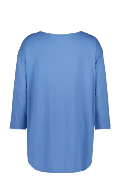 DiDi Loose tee crew 3/4 sleeves Dutch blue- Basics | T-shirts & Tops