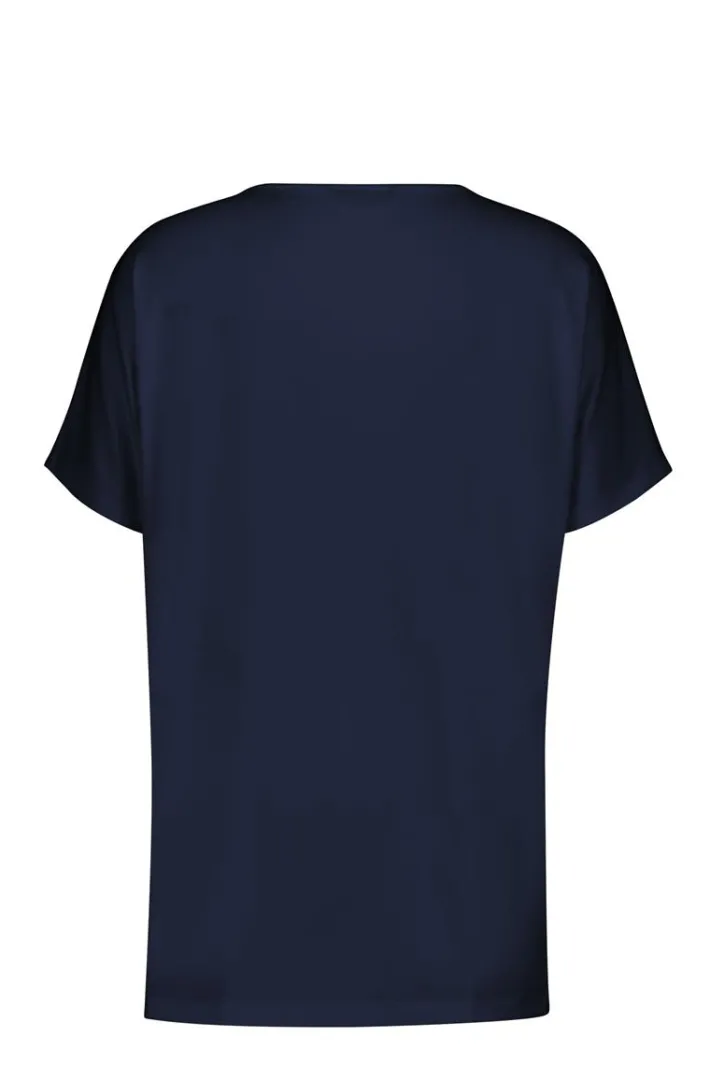 DiDi Loose tee Flow in dark blue- Basics | T-shirts & Tops