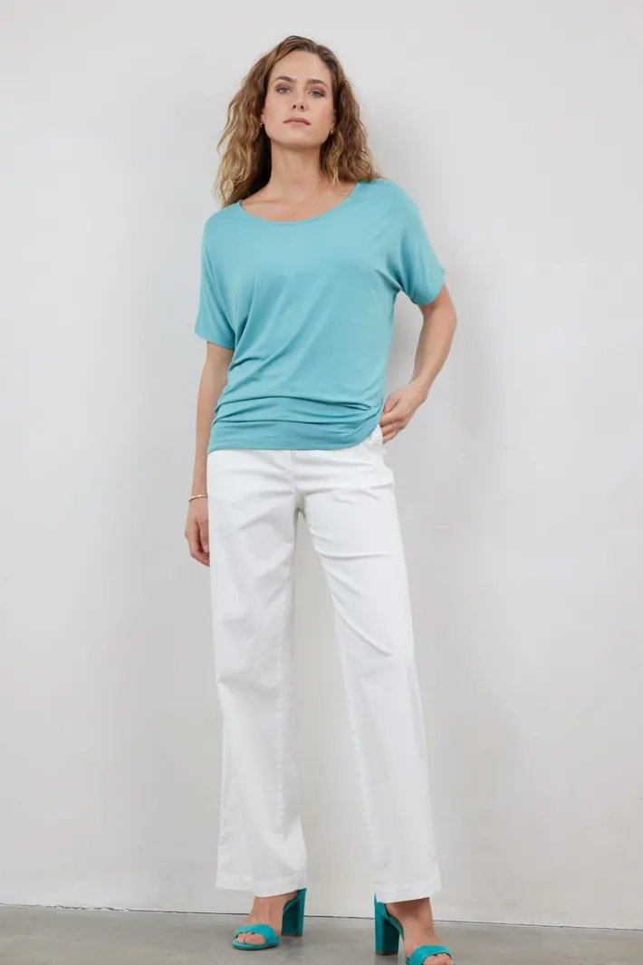 DiDi Loose tee Flow in dusty turquoise- Basics | T-shirts & Tops