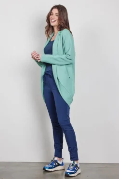 DiDi Loose vest Glory in Granite Green- Truien & Vesten