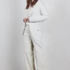 DiDi Loose vest Glory in light silver- Truien & Vesten