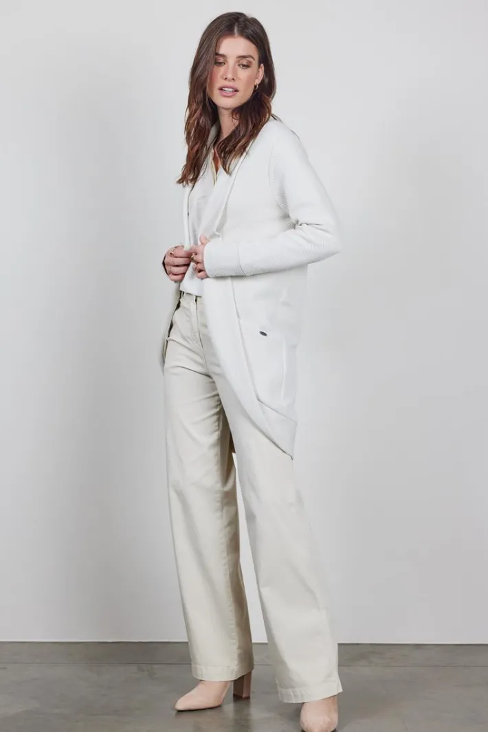DiDi Loose vest Glory in light silver- Truien & Vesten