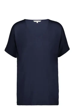 DiDi Loose V-tee Faye in Donkerblauw- Basics | T-shirts & Tops