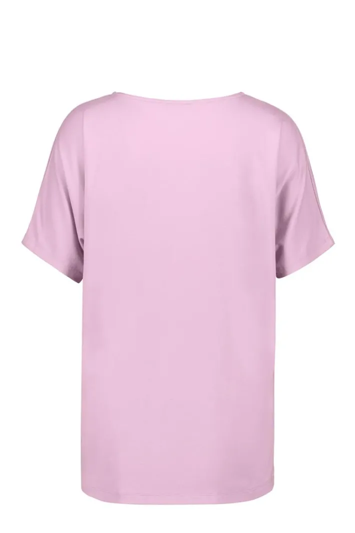 DiDi Loose V-tee Faye in mauve mist- Basics | T-shirts & Tops