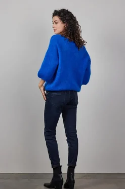 DiDi Mohair pullover Mira in kobalt blue- Truien & Vesten