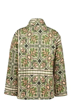 DiDi Padded jasje Bella Green Deco print- Jassen | Blazers