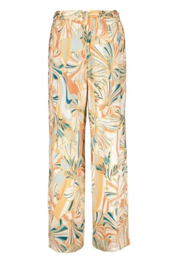 DiDi Pants Comfy in Offwhite with Maritimo print- Lange Broeken