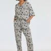 DiDi Pants Dia Shade print- Lange Broeken