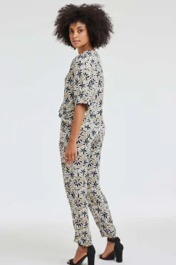 DiDi Pants Dia Shade print- Lange Broeken