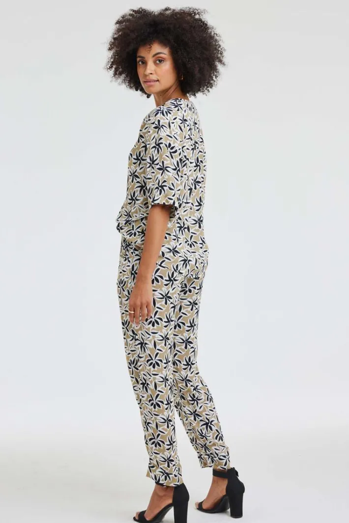 DiDi Pants Dia Shade print- Lange Broeken