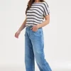 DiDi Pants Palazzo mid blue- Denim | Lange Broeken