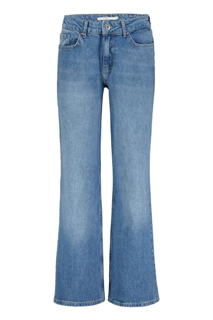 DiDi Pants Palazzo mid blue- Denim | Lange Broeken