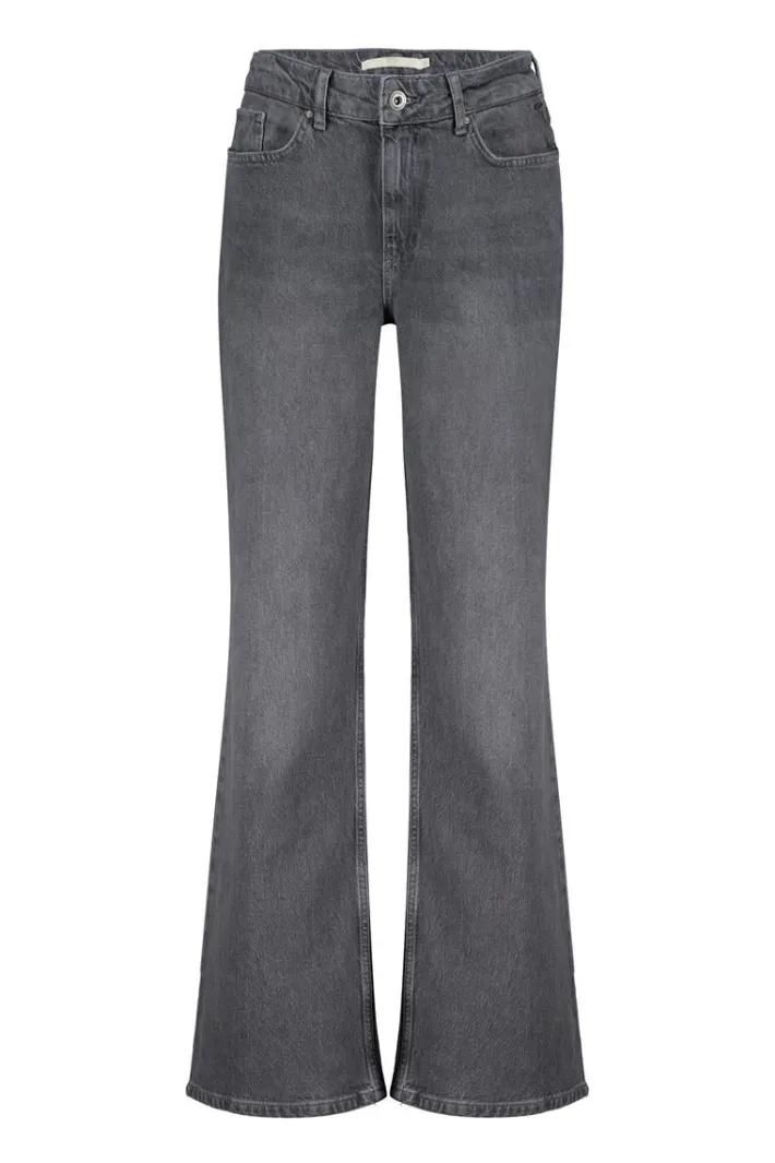DiDi Pants Palazzo mid grey- Denim | Lange Broeken