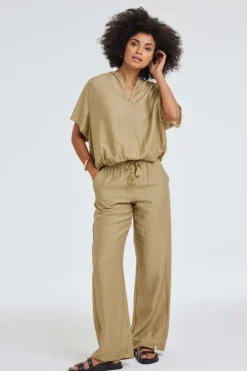DiDi Pants Paloma Kelp sand- Lange Broeken