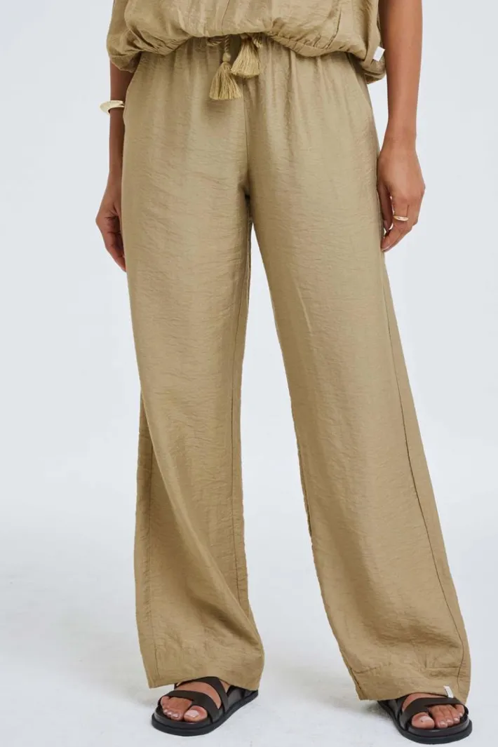 DiDi Pants Paloma Kelp sand- Lange Broeken