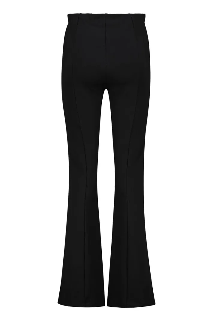 DiDi Pants Punta flare in black- Lange Broeken
