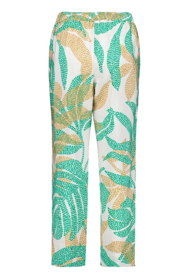 DiDi Pants Sol Offwhite Bahia print- Lange Broeken