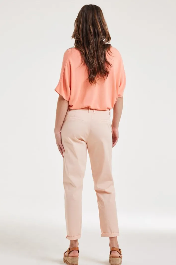 DiDi Pants Tyler Blush pink- Lange Broeken