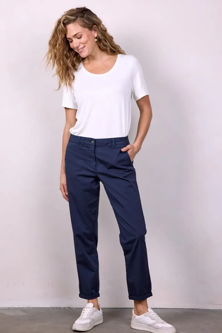 DiDi Pants Tyler Dark blue- Lange Broeken