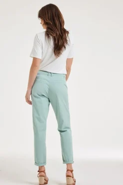 DiDi Pants Tyler Surf green- Lange Broeken
