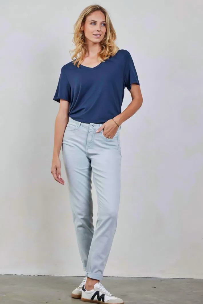 DiDi Pants Tyra Air blue- Lange Broeken