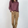 DiDi Pants Tyra Dark sand- Lange Broeken