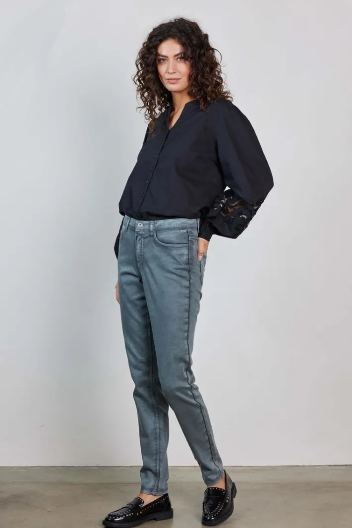 DiDi Pants Tyra Dark shadow grey- Lange Broeken