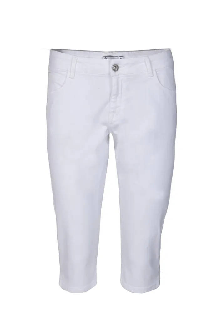 DiDi 5 pocket capri wit- Denim | Korte Broeken