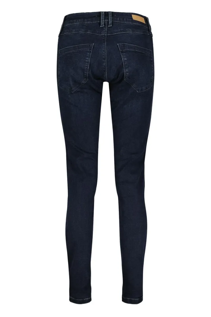 DiDi 5 pocket denim pants in dark blue- Denim | Lange Broeken