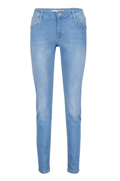 DiDi 5 pocket denim pants Mid blue- Denim | Lange Broeken